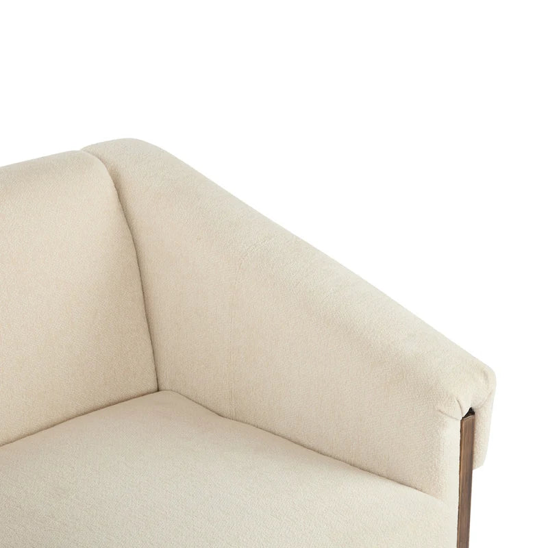 Mid-Century Modern PU Leather Accent Arm Chair Caramel