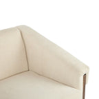 Mid-Century Modern PU Leather Accent Arm Chair Caramel