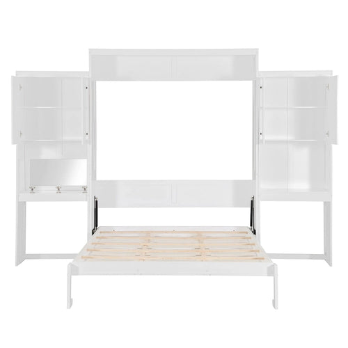 25 Inch Square Glass Top Accent Table with Marble Shelf Antique Gold