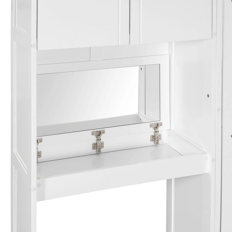 25 Inch Square Glass Top Accent Table with Marble Shelf Antique Gold