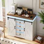 5-Drawer Accent Cabinet with LED Lighting and Motion Sensor