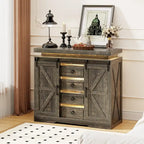 5-Drawer Accent Cabinet with LED Lighting and Motion Sensor