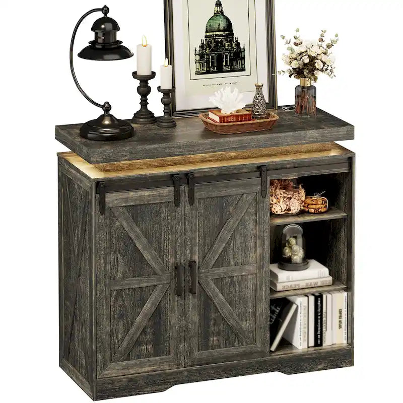 5-Drawer Accent Cabinet with LED Lighting and Motion Sensor