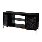 Low Profile Media TV Stand with Storage Fits 56 Inch
