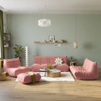 Gray Upholstered Storage Ottoman Bench Padded Seat Wooden Legs