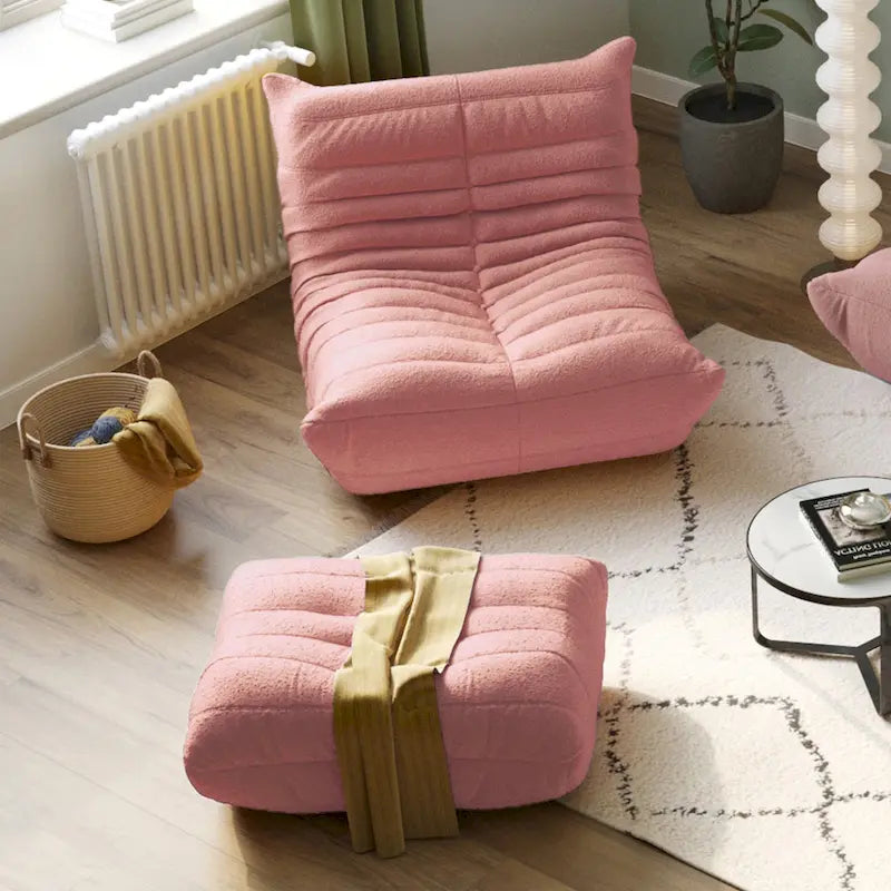 Gray Upholstered Storage Ottoman Bench Padded Seat Wooden Legs