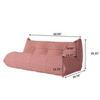 Gray Upholstered Storage Ottoman Bench Padded Seat Wooden Legs