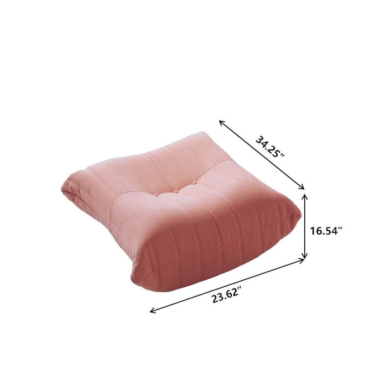 Gray Upholstered Storage Ottoman Bench Padded Seat Wooden Legs