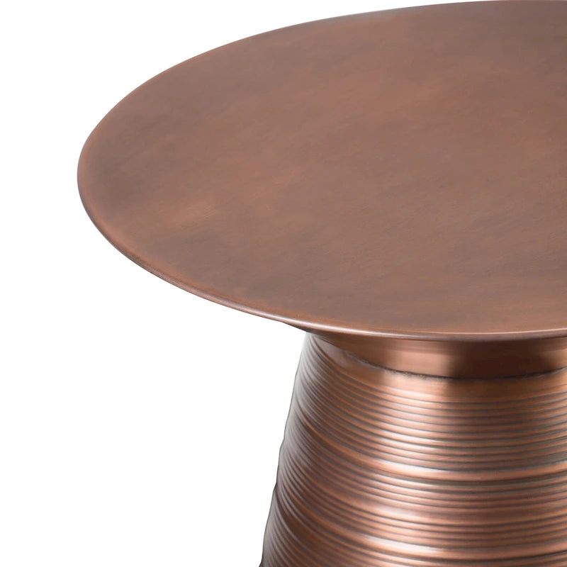 Industrial 18 Inch Wide Metal Accent Side Table Fully Assembled