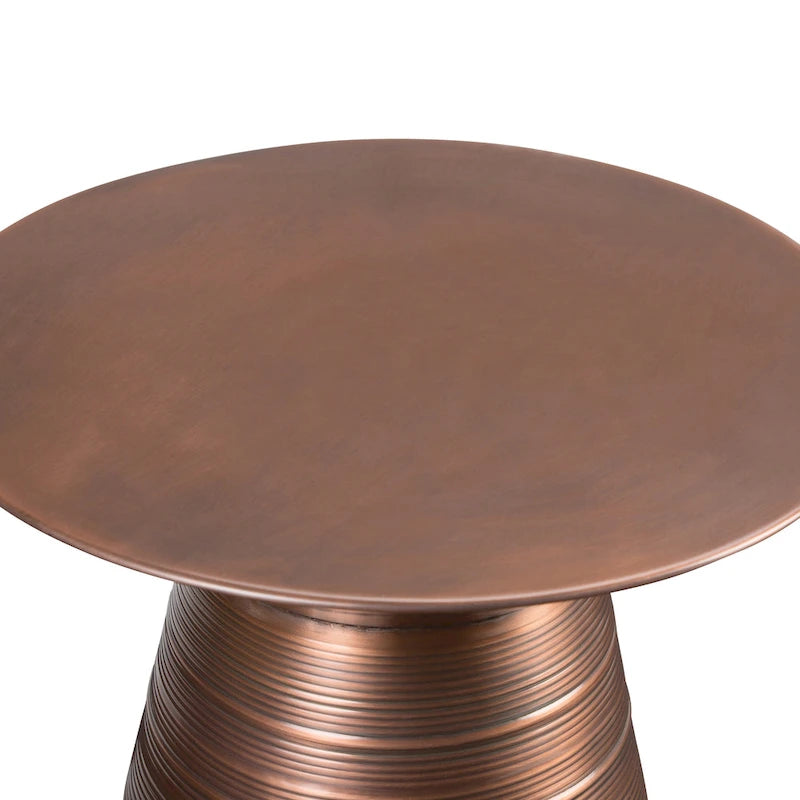 Industrial 18 Inch Wide Metal Accent Side Table Fully Assembled