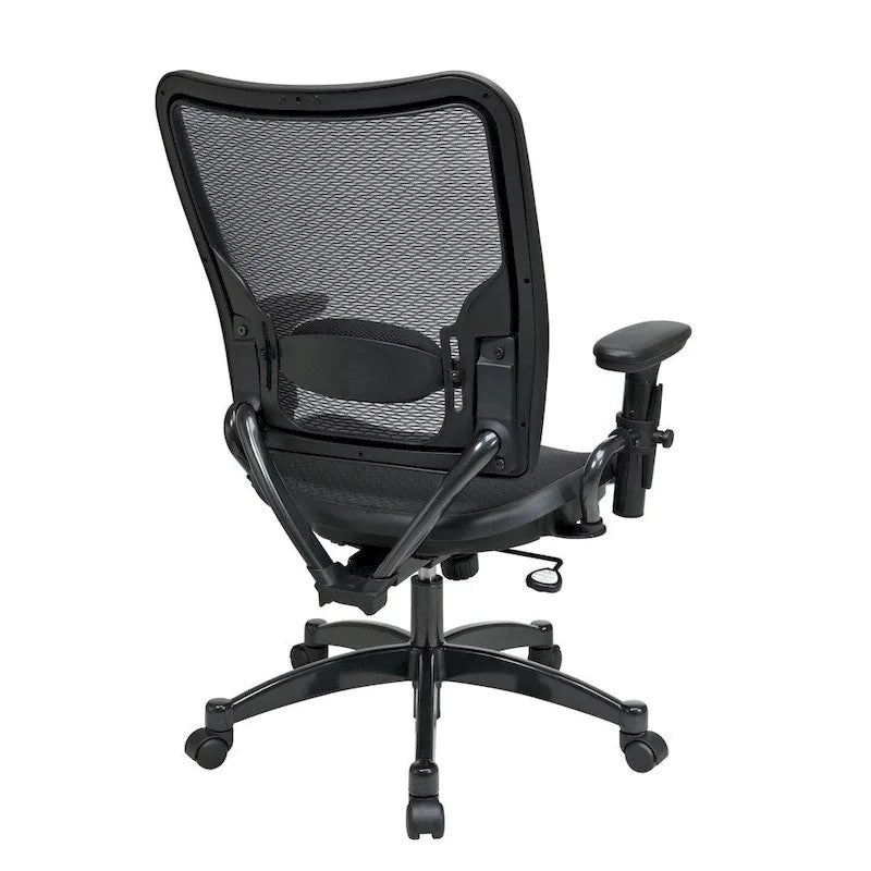 Professional Mesh Office Chair with Gunmetal Finish Accents