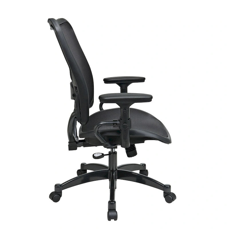 Professional Mesh Office Chair with Gunmetal Finish Accents