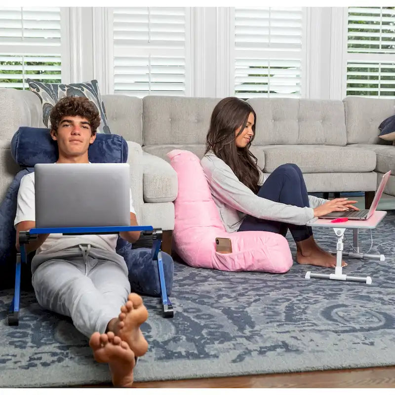 Tragbarer Laptop-Tisch mit zwei Polstern und Tablet-Fach