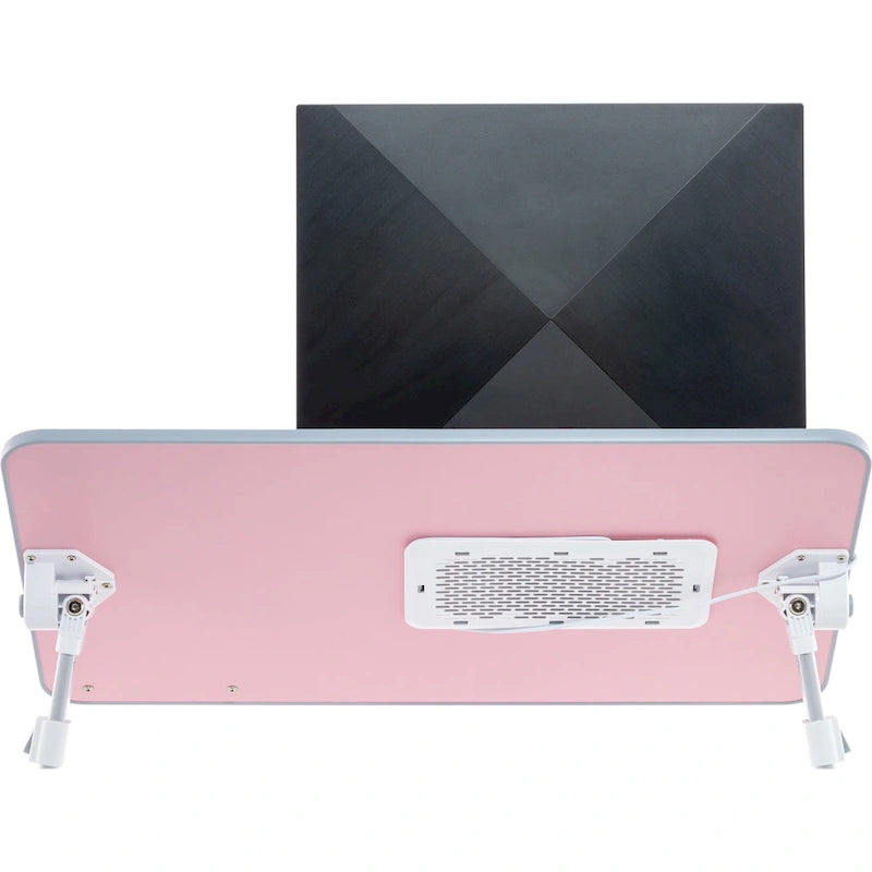 Tragbarer Laptop-Tisch mit zwei Polstern und Tablet-Fach