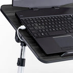 Tragbarer Laptop-Tisch mit zwei Polstern und Tablet-Fach