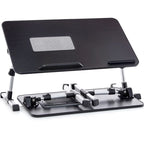 Tragbarer Laptop-Tisch mit zwei Polstern und Tablet-Fach