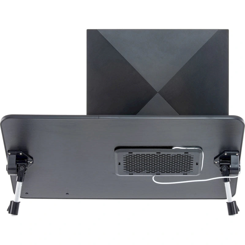 Tragbarer Laptop-Tisch mit zwei Polstern und Tablet-Fach