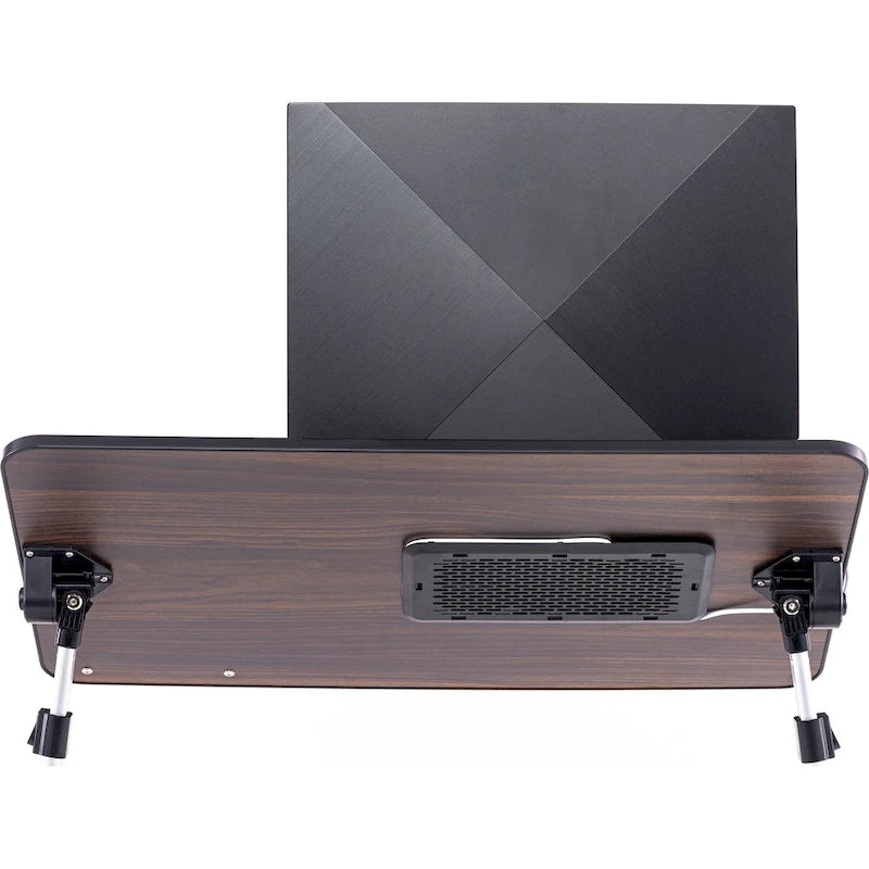 Tragbarer Laptop-Tisch mit zwei Polstern und Tablet-Fach