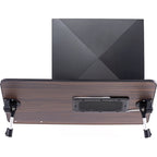 Tragbarer Laptop-Tisch mit zwei Polstern und Tablet-Fach