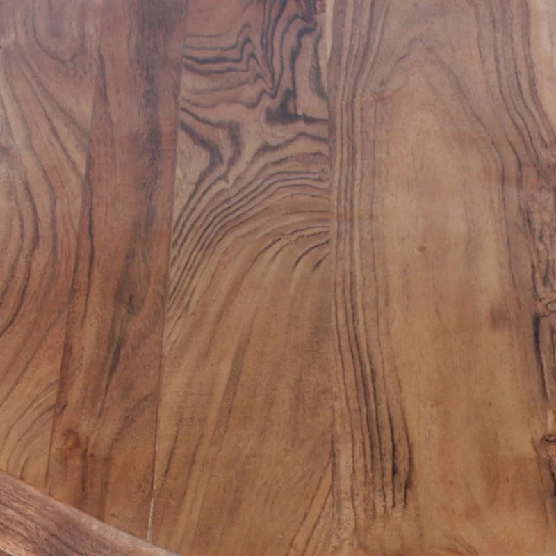 33 Inch Diamond Shape Acacia Wood Coffee Table Natural Brown