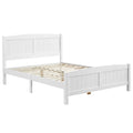 Pine Wood Full Size Solid Slat Platform Bed Frame