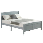 Pine Wood Full Size Solid Slat Platform Bed Frame