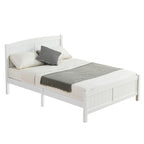 Pine Wood Full Size Solid Slat Platform Bed Frame