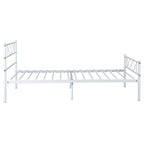 Metal Platform Bed Frame with Headboard and Under-Bed Storage