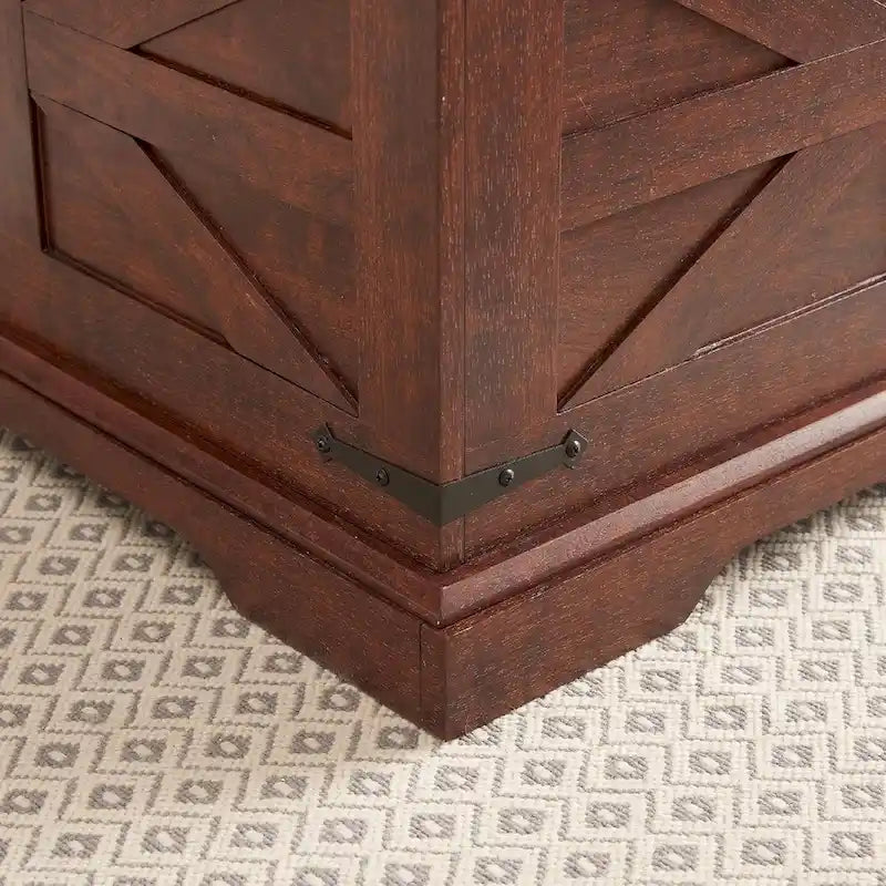 Farmhouse Lift Top Square Coffee Table with Hidden Storage