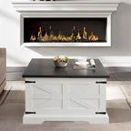 Farmhouse Lift Top Square Coffee Table with Hidden Storage