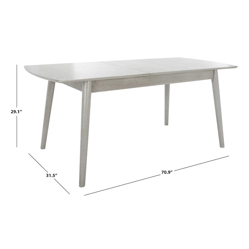 71 Inch Extendable Classic Contemporary Wood Dining Table
