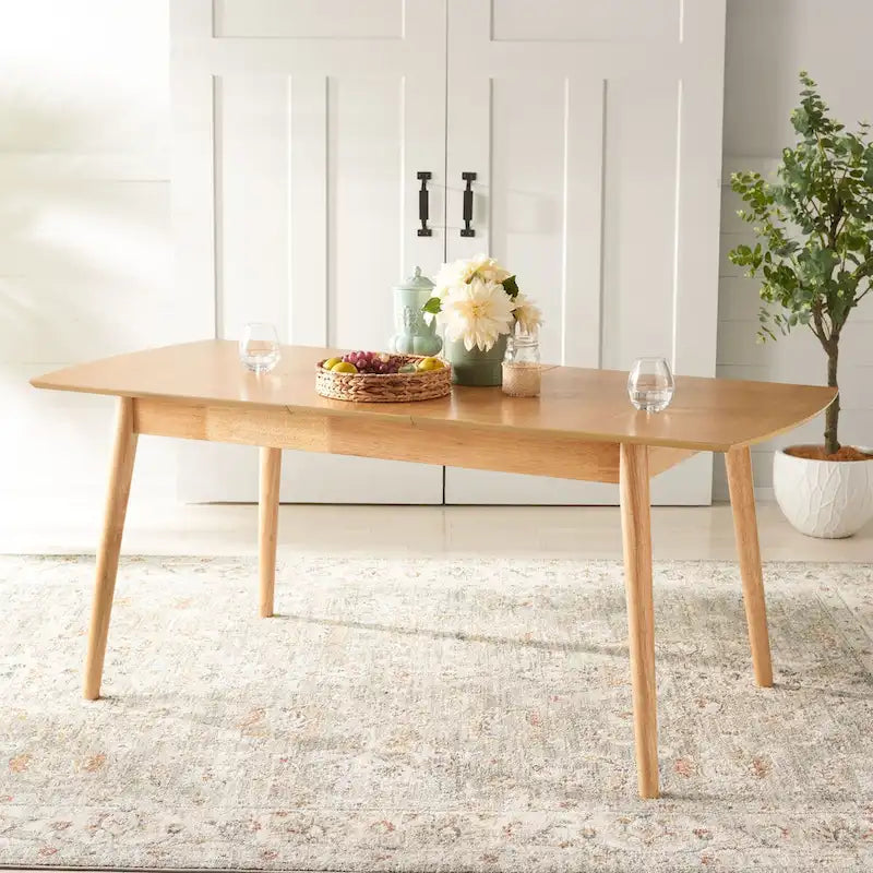 71 Inch Extendable Classic Contemporary Wood Dining Table