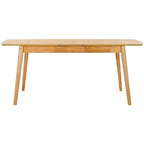 71 Inch Extendable Classic Contemporary Wood Dining Table