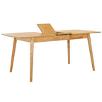 71 Inch Extendable Classic Contemporary Wood Dining Table