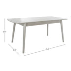 71 Inch Extendable Classic Contemporary Wood Dining Table