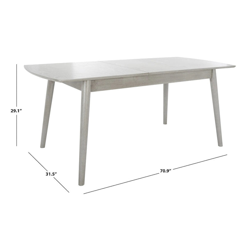 71 Inch Extendable Classic Contemporary Wood Dining Table