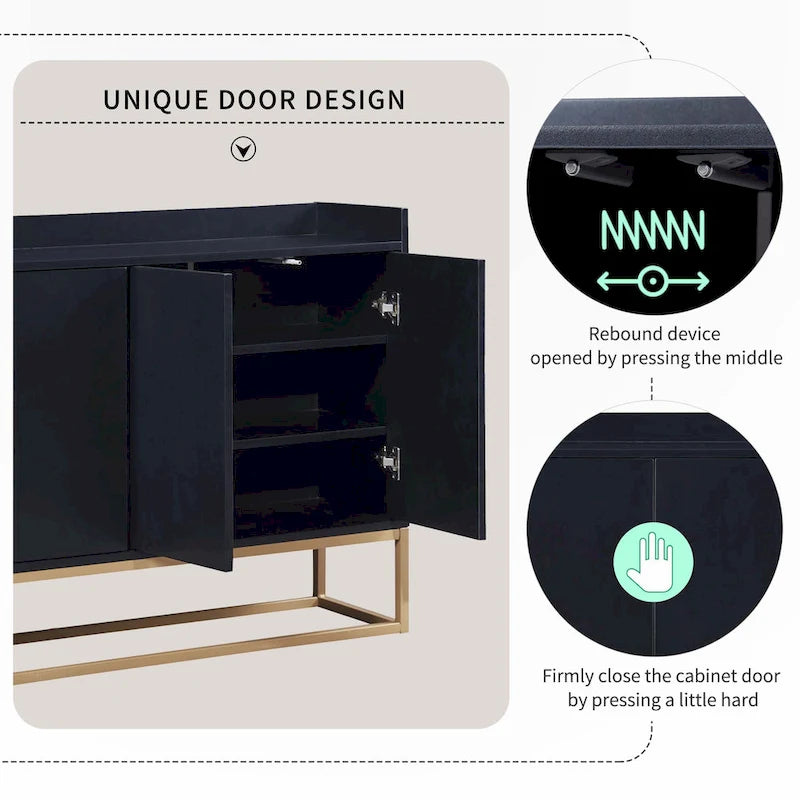 Modern Sideboard Elegant Buffet Cabinet with Large Storage