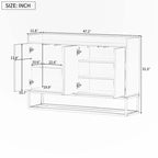 Modern Sideboard Elegant Buffet Cabinet with Large Storage