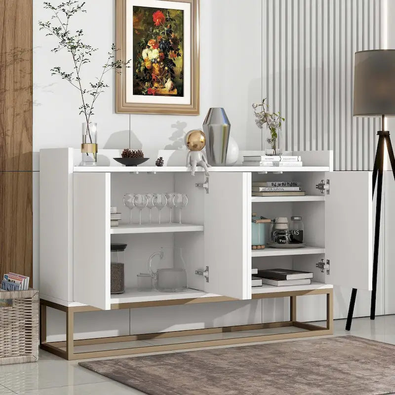 Modern Sideboard Elegant Buffet Cabinet with Large Storage