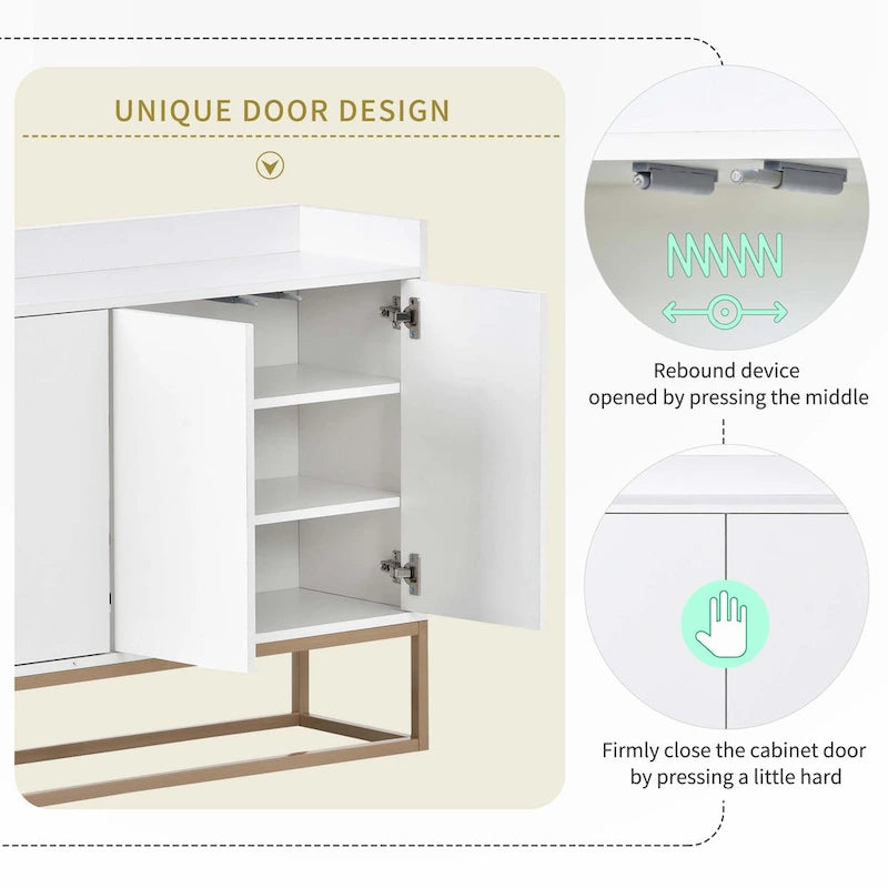 Modern Sideboard Elegant Buffet Cabinet with Large Storage
